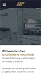 Mobile Screenshot of maschinenfrommer.de