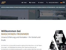 Tablet Screenshot of maschinenfrommer.de